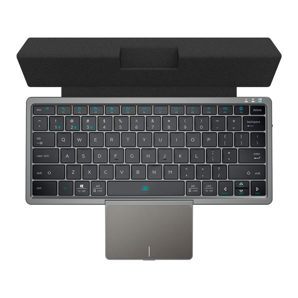 Desktopp Bluetooth keyboard with Concealable Touchpad